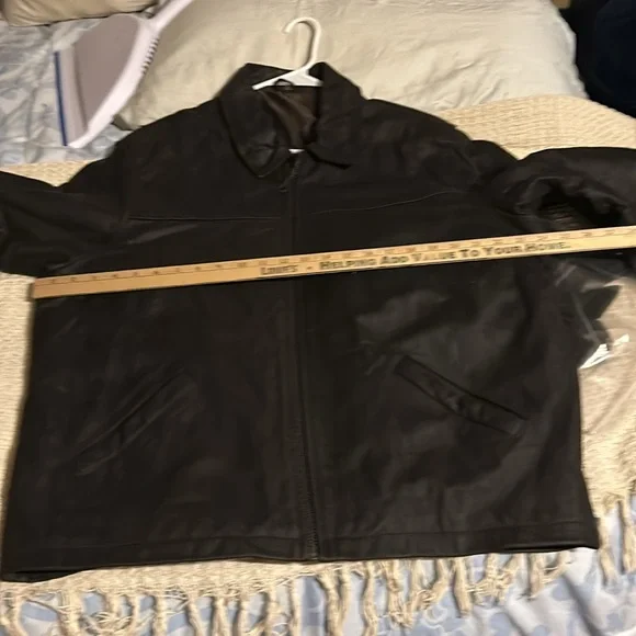 Mens Size 44 Leather Like Jacket - Picture 4 of 9